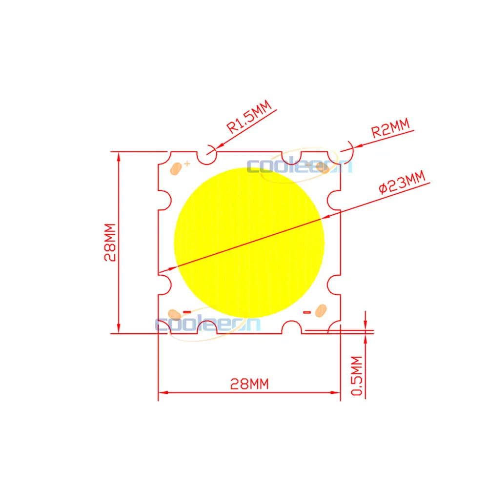 Dropshippg 10pcs 10W 15W 20W 30W COB LED 28mm Square Shape 20mm Round Emitting Light Warm Natural Cold White Lamp 30V 45V | Лампы и