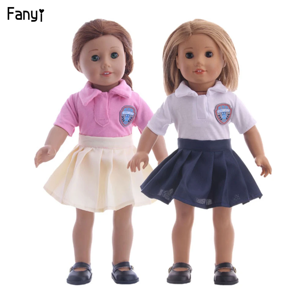 Школьная открывающаяся кукольная одежда для 18 дюймов американская кукла
