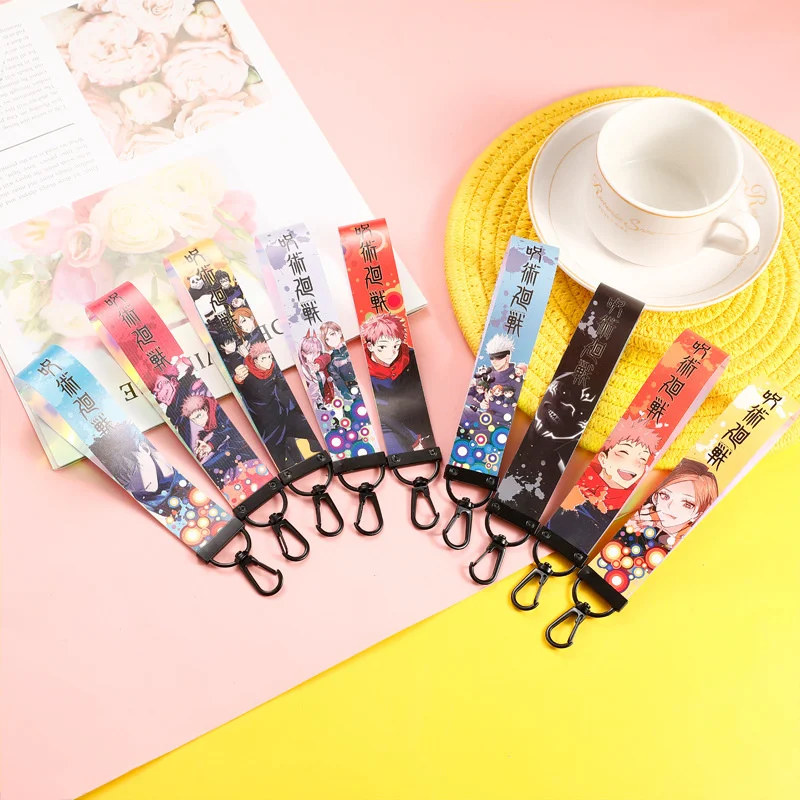 

Anime Jiu-Jitsu Kaisen Satoru Yuji Itatori Backpack Hanging Double-sided Laser Keychain Cosplay Follow Gift