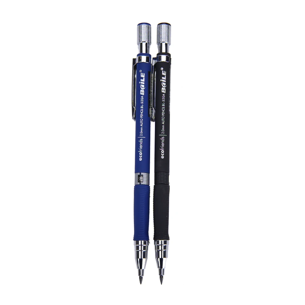

1Pc 2.0mm Mechanical Pencil Lead Holder Pen Drafting Drawing 2B Pencil for Sketching School Office Stationery Random Color