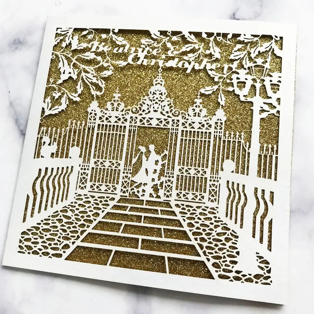 

50pcs Laser Cutting Invitation Card Romantic Wedding Invitations for Wedding Hollow Birthday Party Invitation Greeting