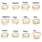 Парные кольцо созвездия из нержавеющей стали для восстановления старинных путей зодиака женские, японские и английские буквы