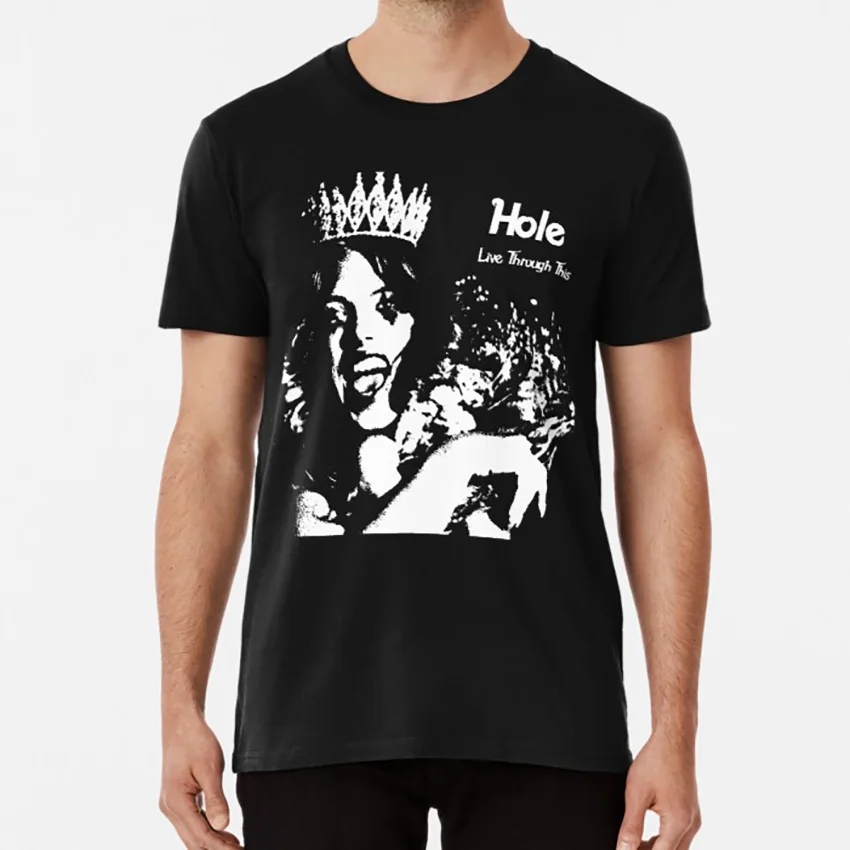 Live This-Hole (Courtney Love) трафарет футболка hole band courtney love живи через этот гранж-панк-рок |