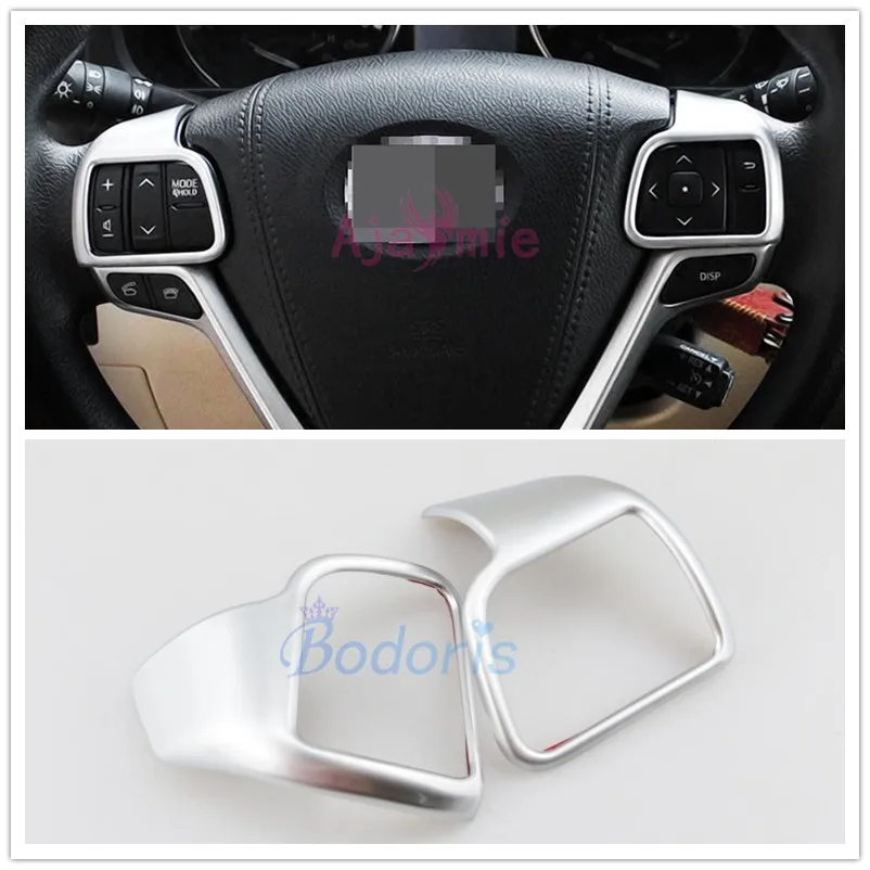 Хромированная Автомобильная накладка на руль для салона автомобиля 2015 2018