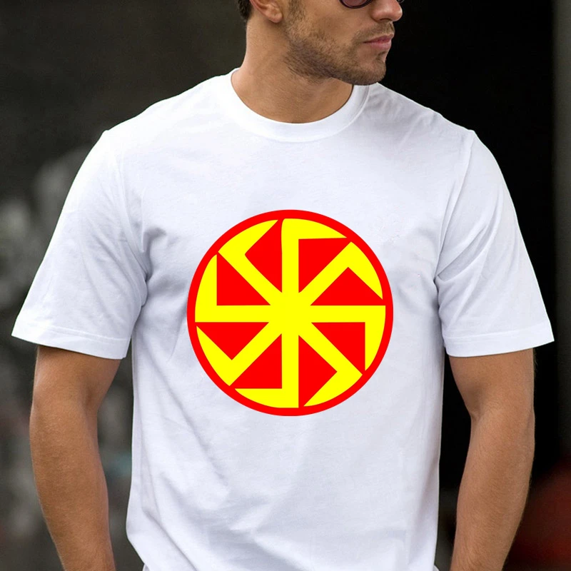 

TriDitya 50896 # крутая футболка унисекс Коловрат версия 4 Мужская футболка модные топы с круглым вырезом и коротким рукавом на заказ