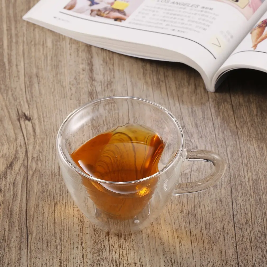 Стеклянная кружка в форме сердца молочного ранца посуда для напитков парные