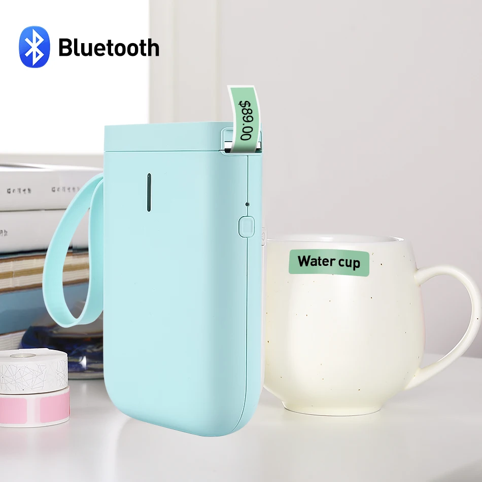 Мини принтер для этикеток портативный термопринтер беспроводной карманный без