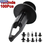 Пластиковые зажимы для набор заклепок Toyota, крепежи для автомобильного крыла, бампера, дверной отделки, 6 мм, 7 мм, 8 мм, 9 мм, 100 шт.