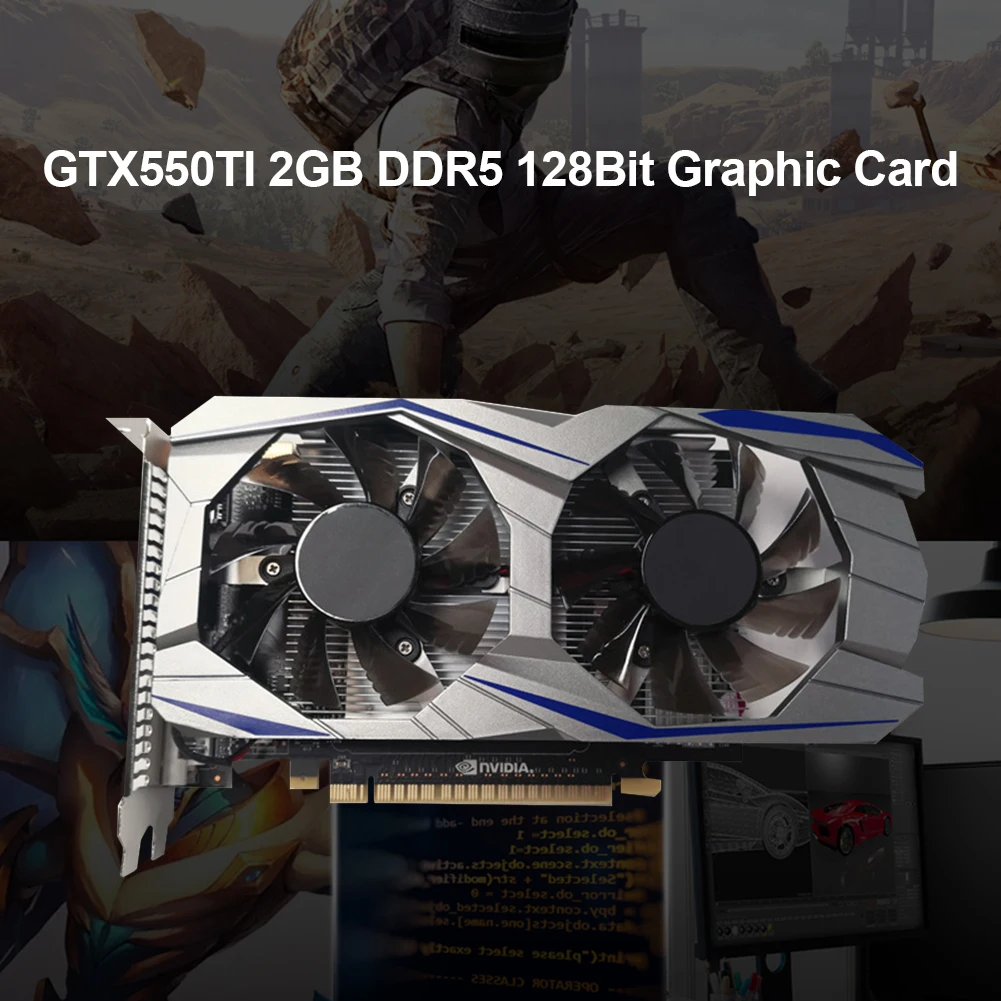 GTX550TI компьютерная графическая карта 2 Гб 128 бит DDR5 HD видео игровые видеокарты за