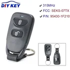 Дистанционный ключ DIYKEY PN: 95430-1F210, 2 кнопки, 315 МГц, FSK для Kia Sportage 2007-2009, идентификатор FCC: 