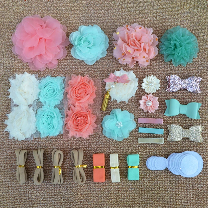CR-DIY-11 Повязка на голову "сделай сам" комплект Baby Shower повязка на голову, комплект День рождения DIY набор для волос аксессуары для волос повязка на голову набор для изготовления повязка на голову "сделай сам" s - Цвет: CR-DIY-11