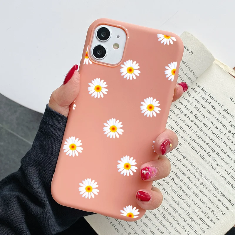 fashion cute daisy flower phone case for xiaomi mi a3 9 lite 9t poco x3 nfc f2 cover for redmi note 5 6 7 8 9 pro 9s 8t 9c 9a 8a free global shipping