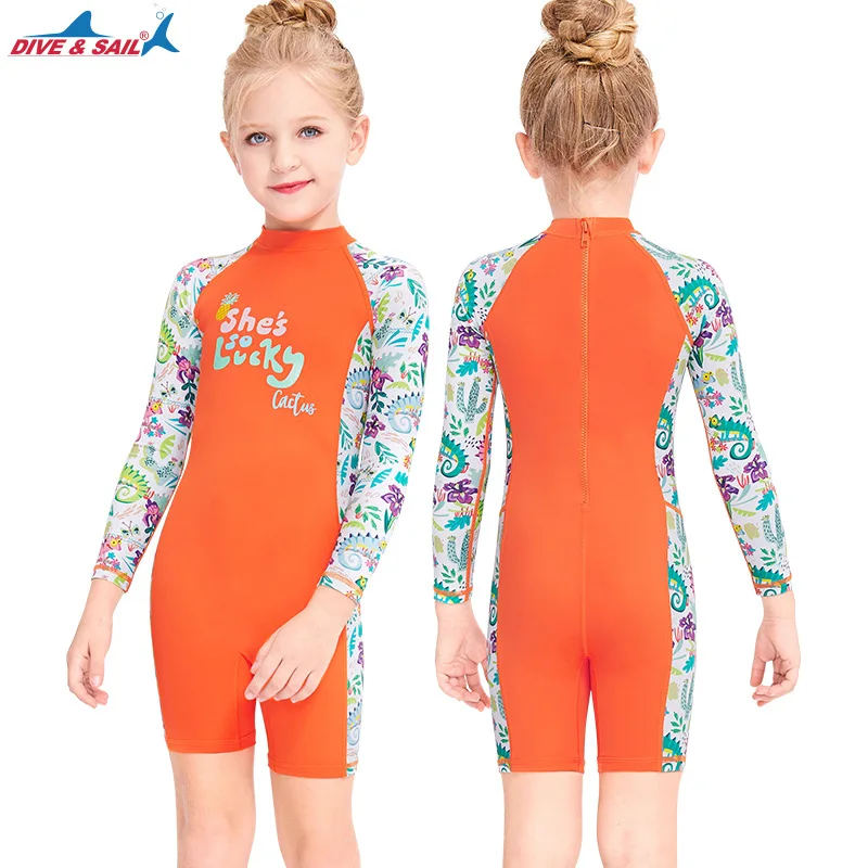 Женский костюм для серфинга летние Одна деталь девочек купальный короткий рукав