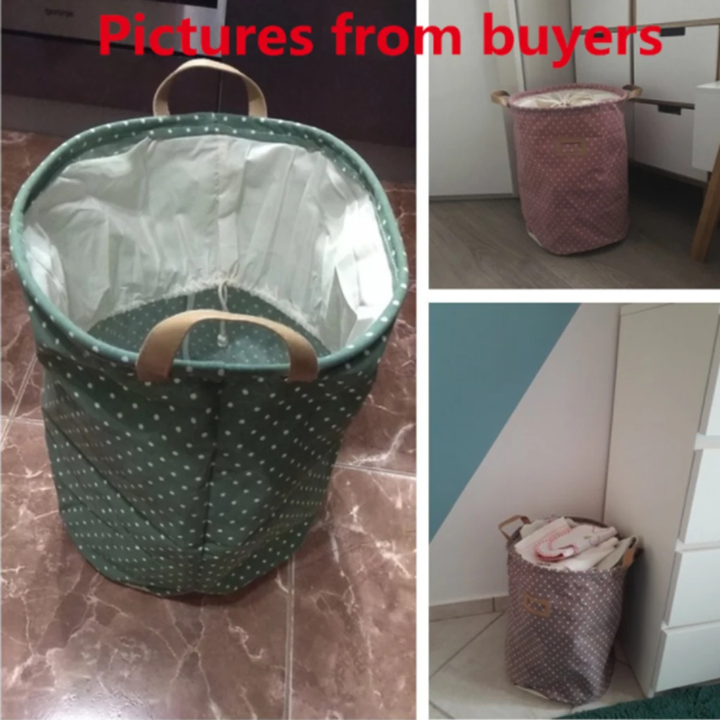 

Waterproof Laundry Hamper Bag Colorful Clothes Storage Baskets Home Clothes Barrel Kids Toy Storage Laundry Basket Organizer