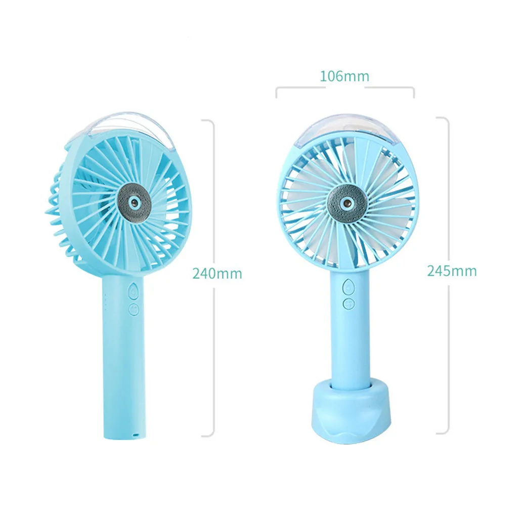 Rechargeable Mist Fan Outdoor Low Noise Smart Home Portable USB Handheld Multi-function Mini Summer Cool |