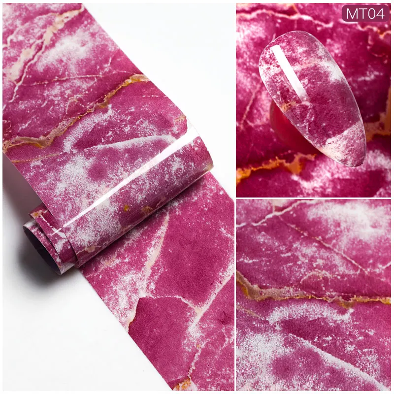 Четыре лилии Фольга для ногтей мраморная серия розовые синие фольга бумага нейл