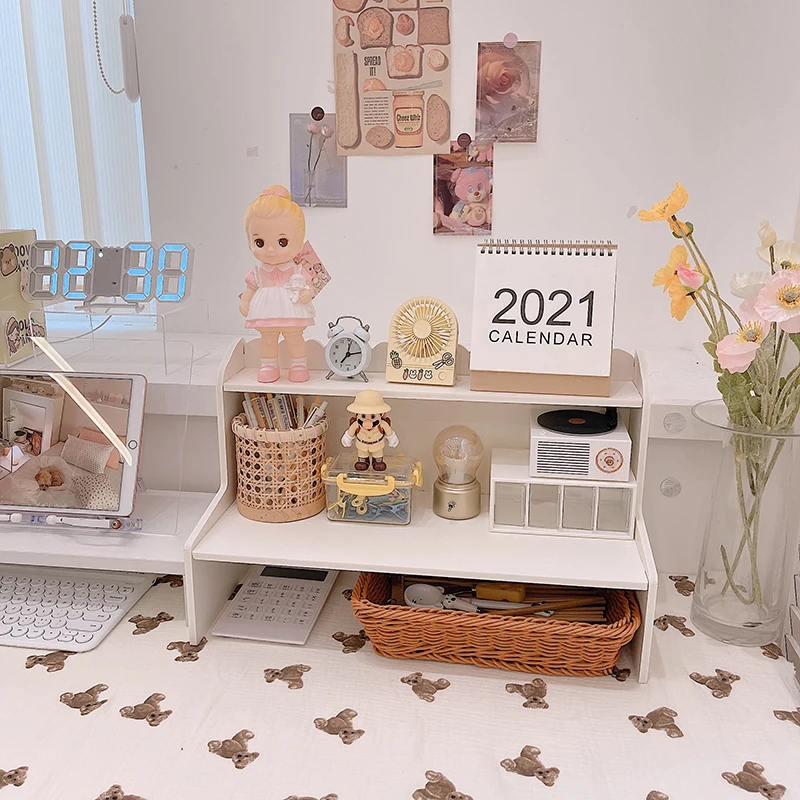 Настенный стеллаж для хранения полый двухслойный Органайзер Wi-Fi полка