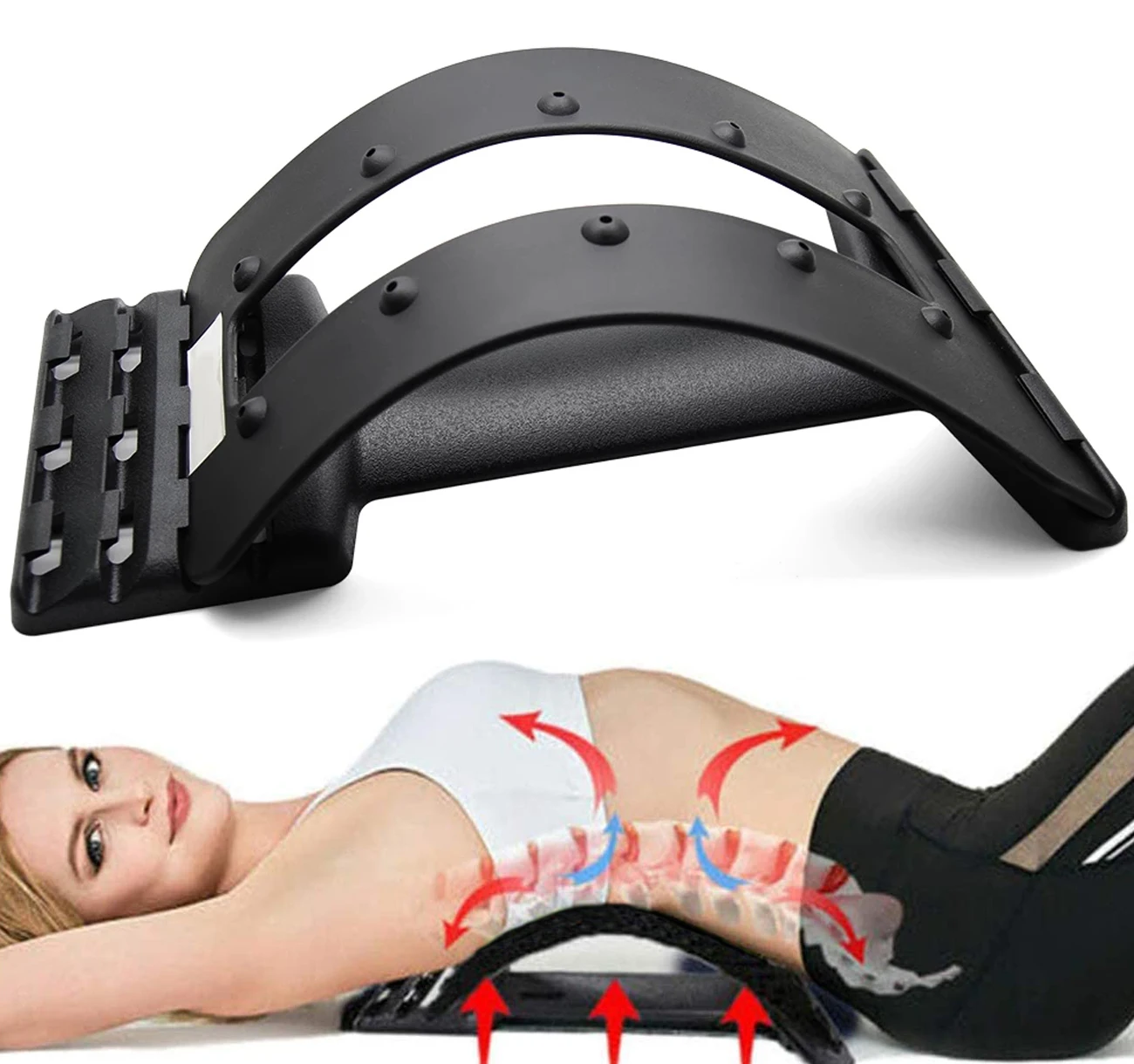 Aptoco массажер для спины магические поясничные носилки Поддержка Поясничного