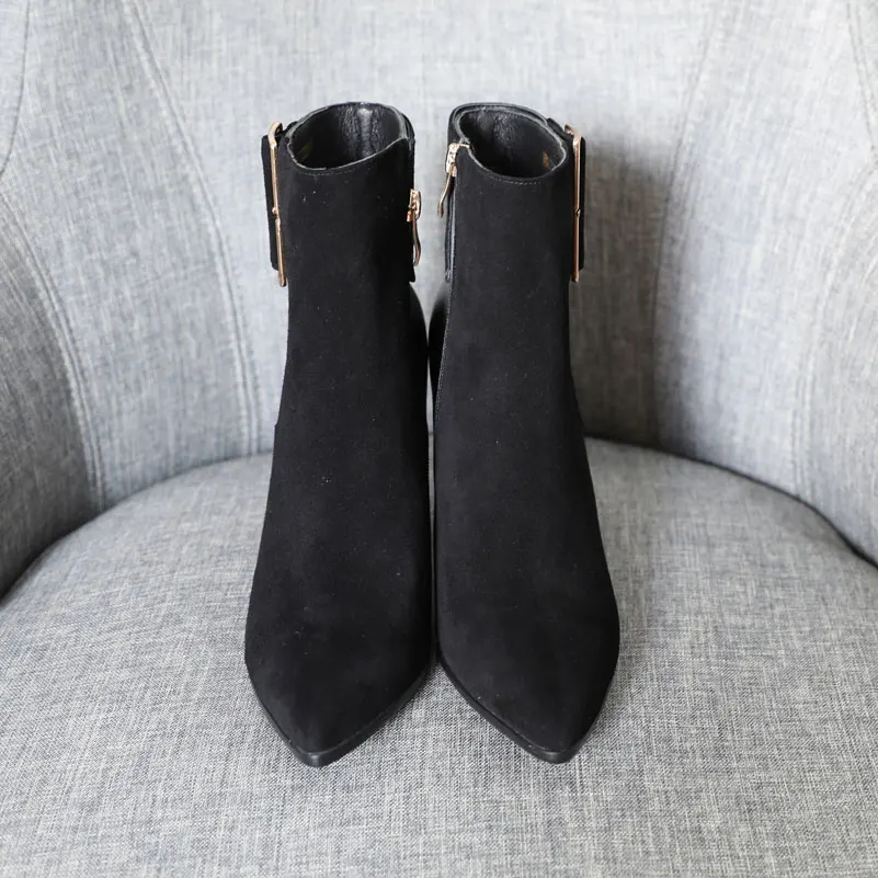 

genuine leather boots women Woman Pointed Toe Women Boots boots women winter