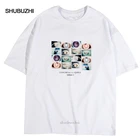 Уличная футболка в стиле хип-хоп, Мужская футболка с принтом глаз в стиле Харадзюку, летняя футболка с коротким рукавом, хлопковые белые топы, новая уличная одежда