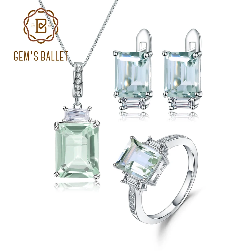 Набор украшений для женщин GEM'S BALLET из стерлингового серебра 925 пробы