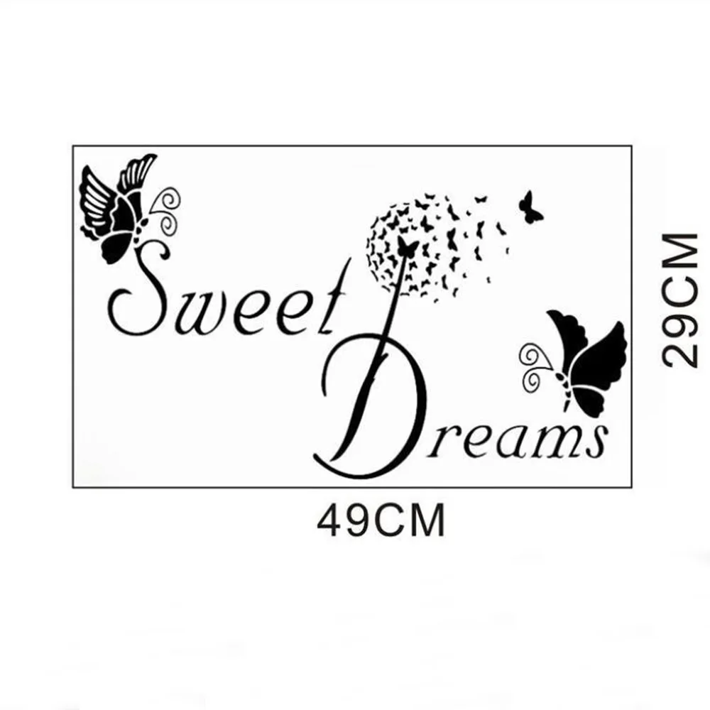 1 шт. виниловые Съемные наклейки на стену с милыми снами DIY настенные для детей