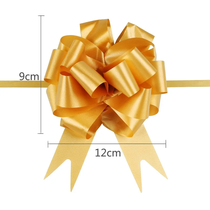 

10/20Pcs Bow Ribbons Plastic Pull Flower Ribbon Decoration Wedding Car Gift Wrapping Birthday Party Christmas Gifts DIY Decor