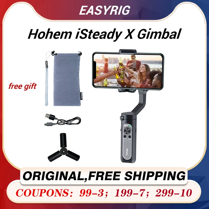 Hohem iSteady X 3 Axis смартфона Gimbal Ручной Стабилизатор для iPhone11Pro/Max/XS смартфонов на базе