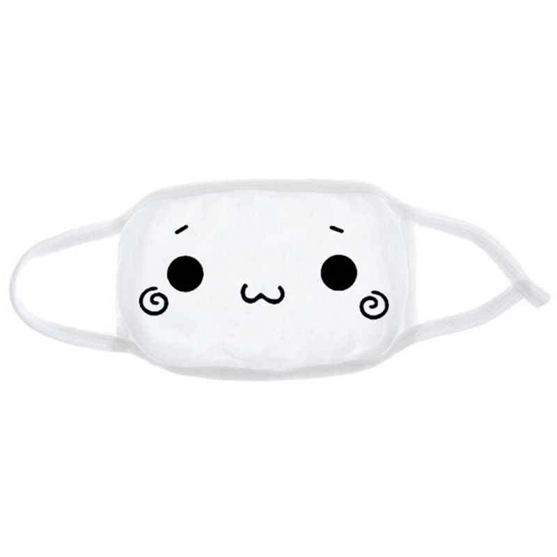 Watermelon red Fashion Expression Mouth Mask Anime Cotton Mouth Mask Unisex Mask Mouth-muffle Dustproof Respirator Cute Anti-Dust Mouth Covers - Color: Watermelon red