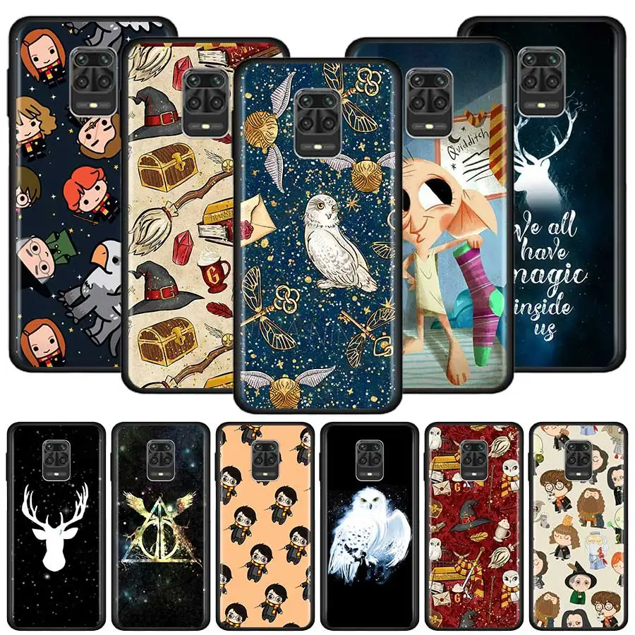 

Silicone Case For Xiaomi Redmi Note 9 9S 8T 8 Pro 8A 7 7A 9A 9C 9i 6 6A Soft TPU Back Cover Coque Phone Bag Potter Fundas Capa