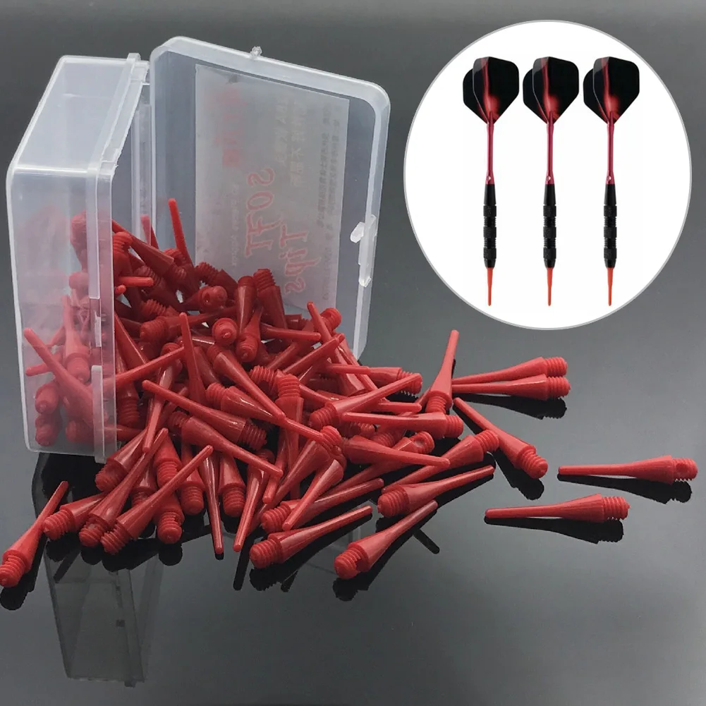 

80pcs / Box Harrows Dart Needle 19mm Plastic Micro Soft Tip Dart Points Nylon Replacement Parts Indoor Sports Shooting Trainning