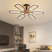 modern light luxury led line chandelier living room study lamp creative personality bedroom guest room hotel ceiling chandelier