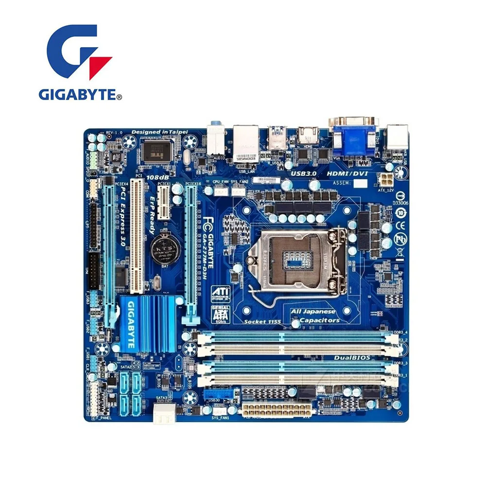 Для GIGABYTE GA Z77M D3H компьютера USB3.0 SATA III материнская плата LGA 1155 DDR3 для Intel Z77