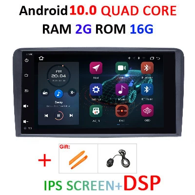2G 16G IPS DSP Android 10 DSP IPS car radio Multimedia GPS Navigation For Audi A3 8P S3 2003-2012 RS3 Sportback autoradio no 2din DVD Head Unit - Color: 2G 16G IPS DSP