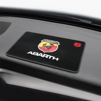 car emblem badge anti skid pad pvc mat auto interior accessories for fiat abarth 500 ducato grande punto panda stilo doblo bravo