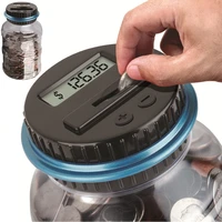 piggy bank deposit box coin electronic counting digital lcd counting money saving box jar coins storage box for usdeuropound