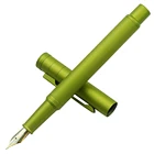 Hongdian светильник зеленый лес металлическая авторучка золотой EFFизогнутая чернильная ручка Nib красивая текстура дерева Бизнес офиса письменные подарок