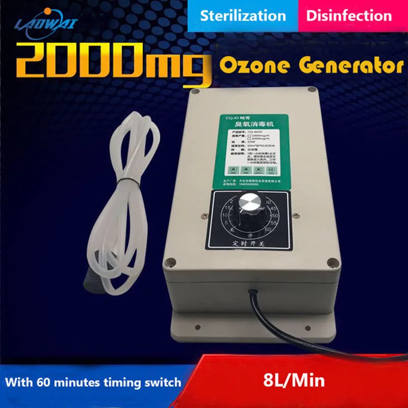 2000 мг/ч генератор озона машина с 60 минут таймером для фруктов и овощей мяса Еда