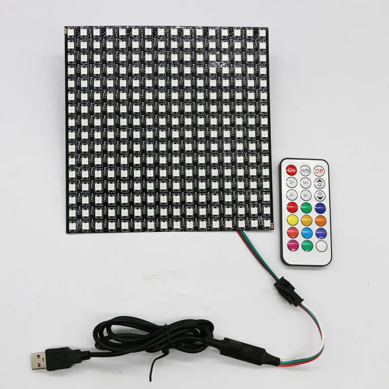 Панель Светодиодная WS2812B RGB 8x8 16x16 8x32 256 пикселей 5 в пост. Тока | Лампы и освещение