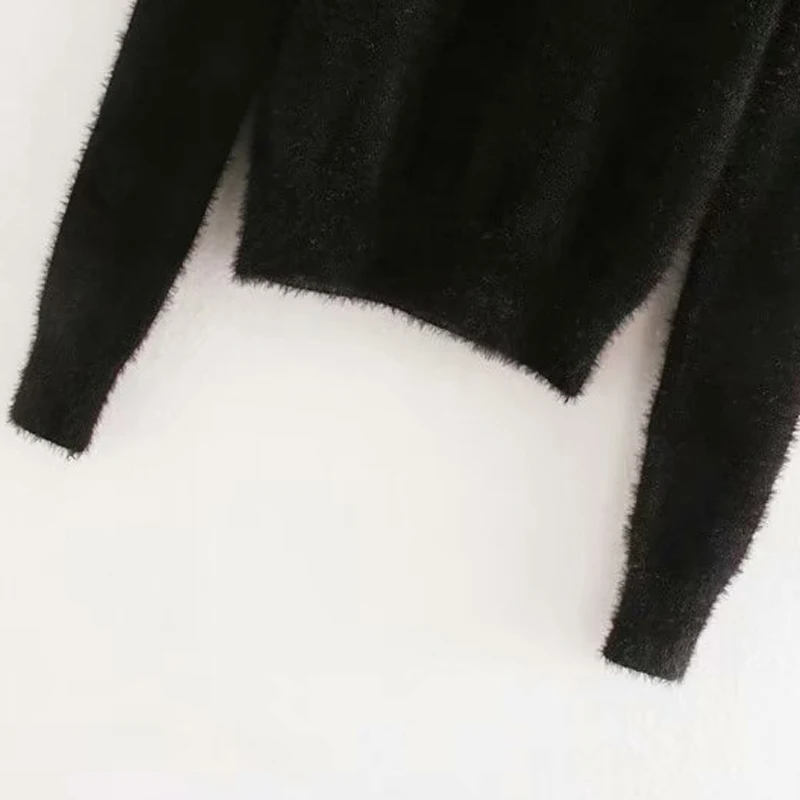 GOPLUS Women's Turtleneck Sweater Casual Black White Buttons Warm Pullover Sweaters Womens Pull Femme Nouveaute 2021 C8296 | Женская