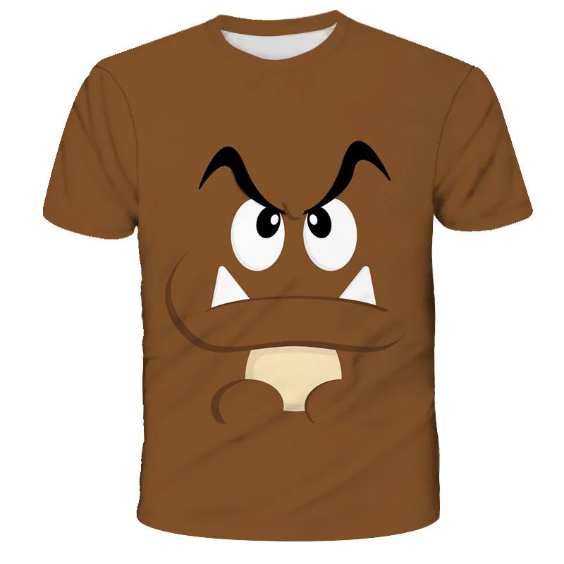 

T-shirt Family Summer Children's T-shirt Super Mario 3D Printing Theme Baby Boy Girl T-shirt 2021 Summer Printing T-shirt
