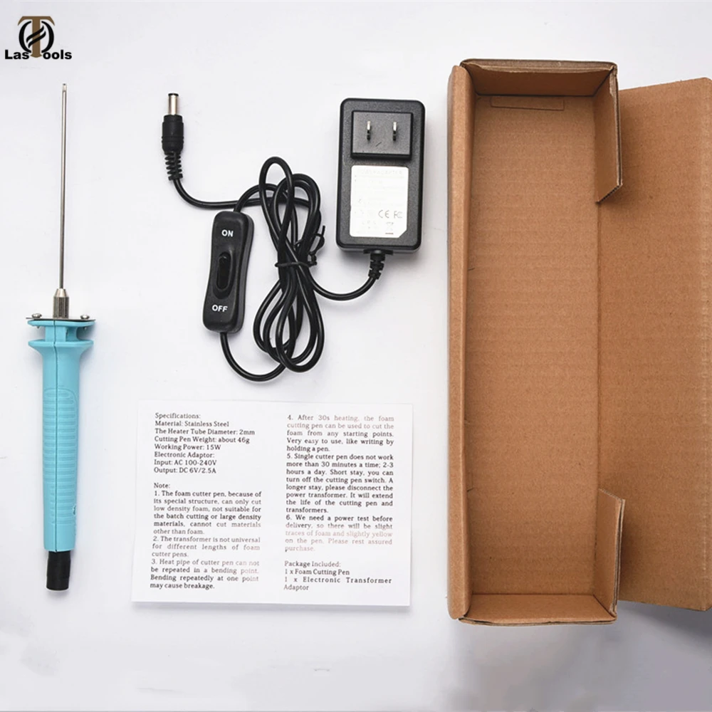 Профессиональный резак для пены из нержавеющей стали 15 Вт 10 см Электрический