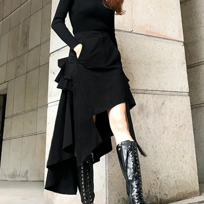 LANMREM 2021 новая весенняя и осенняя модная женская одежда с высокой талией