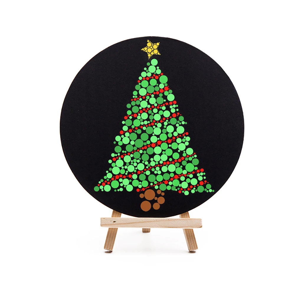 Carft Мандала инструмент игрушка Рождество Круглый картон мольберт точка дрель