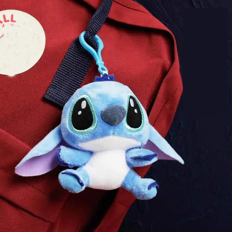 

Disney 12CM Plush Cartoon Lilo & Stitch Plush Toy Pink Blue Couple Stuffed Doll Cute Anime Baby Pendant Girl kids Birthday Gift