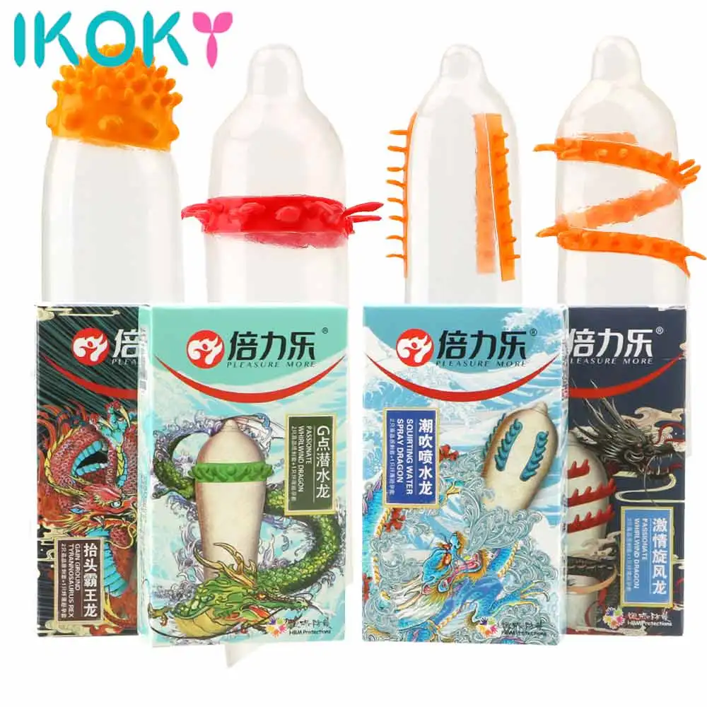 Презервативы в горошек 3 шт./лот высокочувствительные класс женской точки G