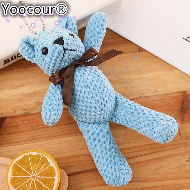 18 см мини плюшевый мишка мягкие плюшевые игрушки милые белые мишки кулоны-куклы