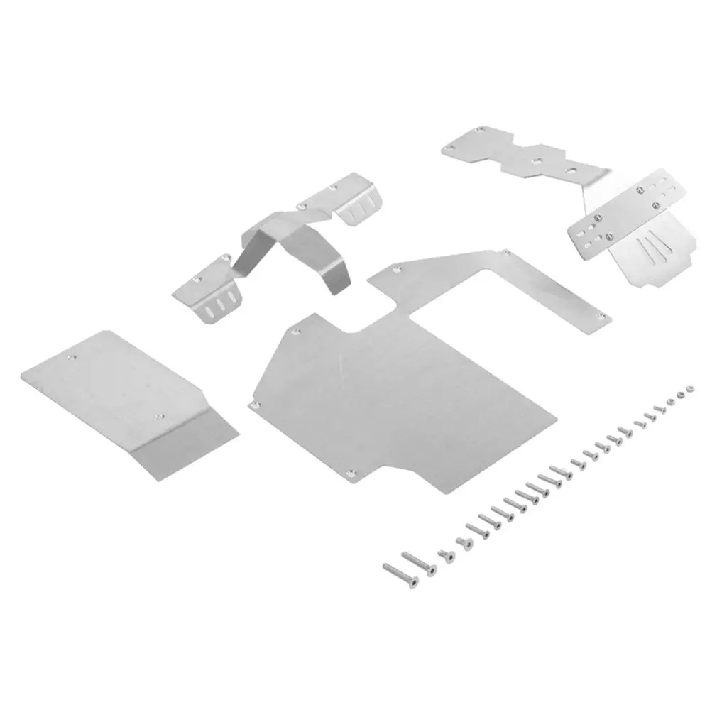 

Stainless Steel Axle Protection Armor Chassis Armor For 1/7 Traxxas Udr Guard Board 3-piece Set Metal Parts Model Accessories