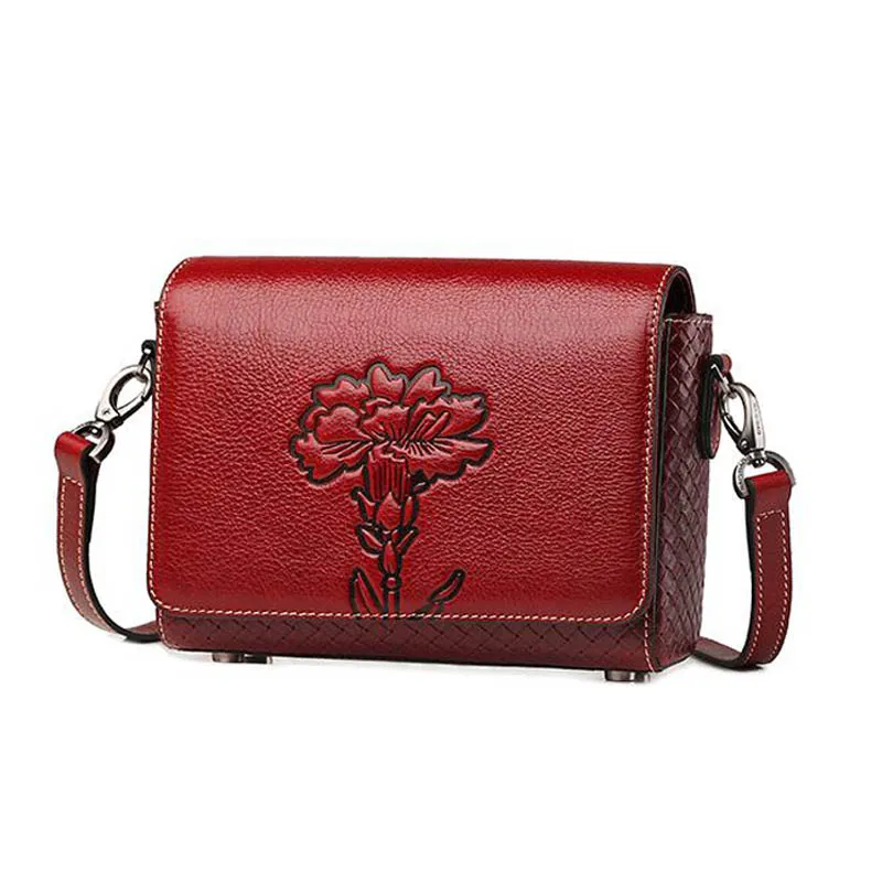 

Новая женская кожаная сумка на плечо NAISIBAO, женская сумка из натуральной кожи, качественные роскошные сумки, дизайнерская красная женская су...