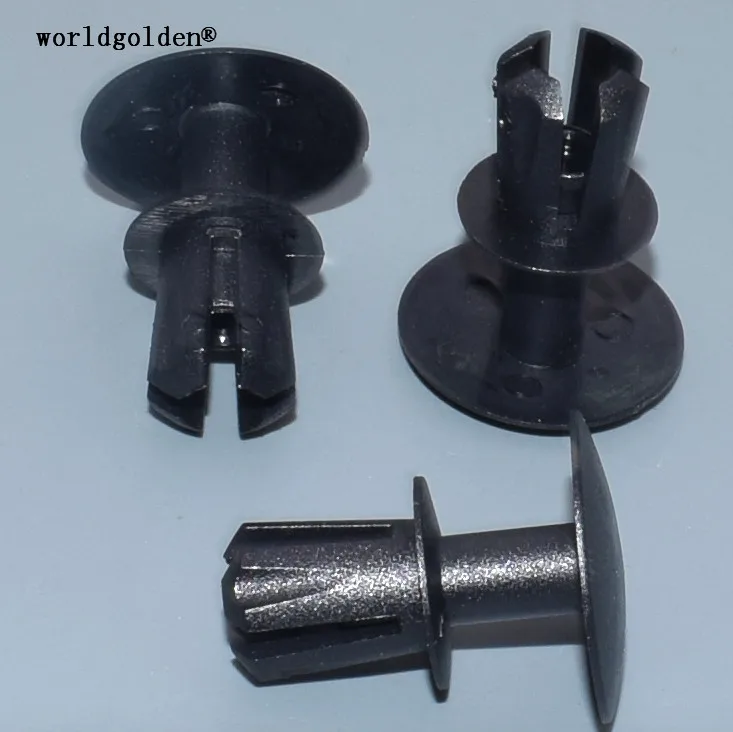 Worldgolden 100 шт. автомобильные крепежные зажимы, удерживающий зажим для корпуса, отделочной панели, зажим для Land Rover DYQ500060